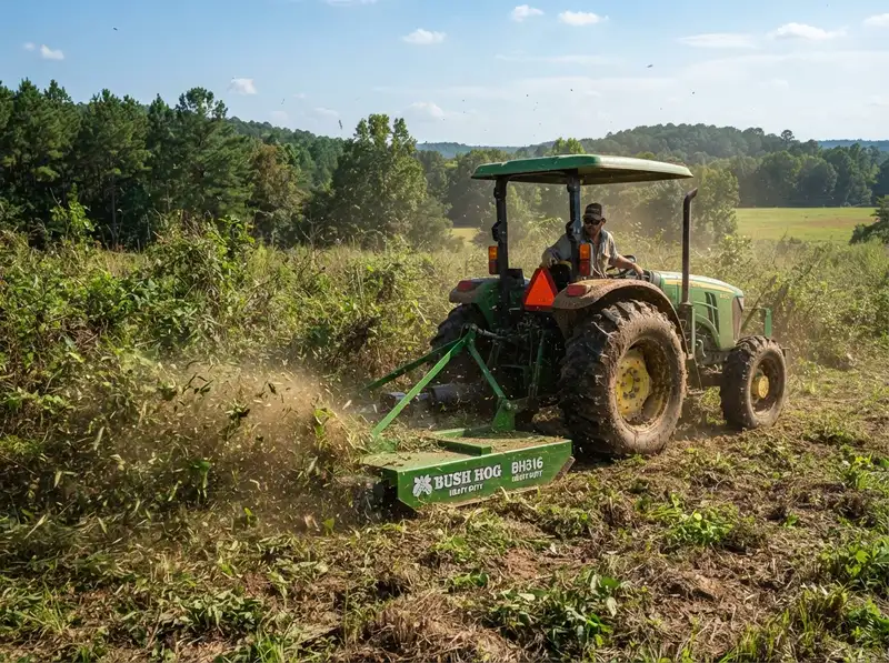 Professional bush hogging and land clearing Professional bush hogging and land clearing