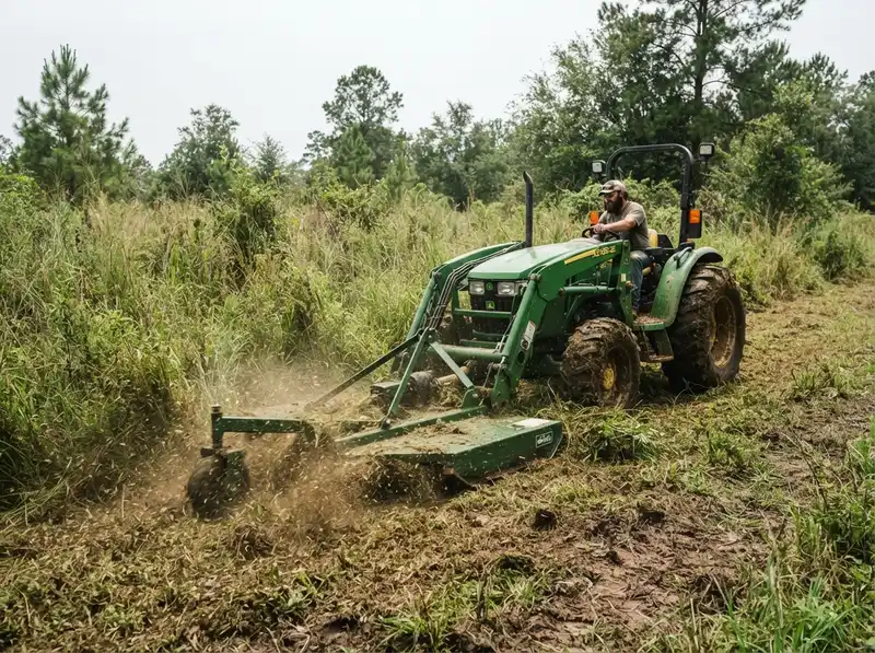 Professional bush hogging and land clearing