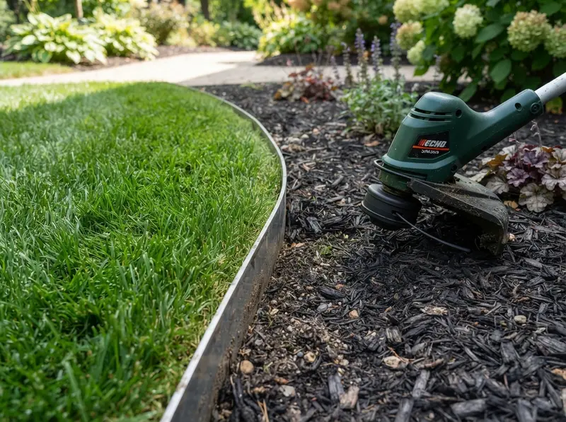 Professional lawn edging installation in Northport Professional lawn edging installation in Northport