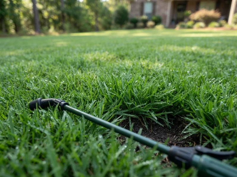 Professional lawn weed control service